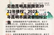 云南昆明高新国资2022年债权，2021年昆明市国资委招标公告