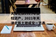 天津北辰2023年债权资产，2021年天津北辰土地成交一览表