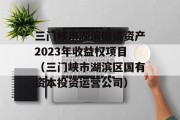 三门峡市湖滨国资资产2023年收益权项目（三门峡市湖滨区国有资本投资运营公司）