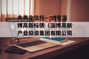 大央企信托—55号淄博高新标债（淄博高新产业投资集团有限公司）