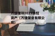 万盛捷羽2023债权资产（万捷架业有限公司）