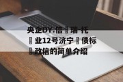 央企DY.信‮瑞-托‬业12号济宁‮债标‬政信的简单介绍