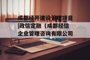 成都经开建设管理项目|政信定融（成都经信企业管理咨询有限公司）