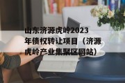 山东济源虎岭2023年债权转让项目（济源虎岭产业集聚区网站）