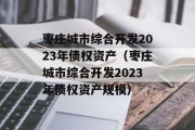 枣庄城市综合开发2023年债权资产（枣庄城市综合开发2023年债权资产规模）