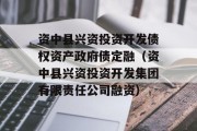 资中县兴资投资开发债权资产政府债定融（资中县兴资投资开发集团有限责任公司融资）