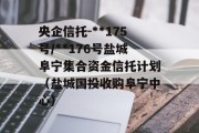 央企信托-**175号/**176号盐城阜宁集合资金信托计划（盐城国投收购阜宁中心）