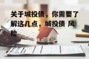 关于城投债，你需要了解这几点，城投债 风险