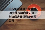 山东济清建设开发盛林89号债权政府债，山东济盛齐环保设备有限公司