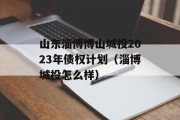 山东淄博博山城投2023年债权计划（淄博城投怎么样）