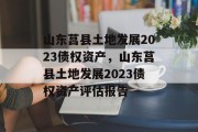 山东莒县土地发展2023债权资产，山东莒县土地发展2023债权资产评估报告