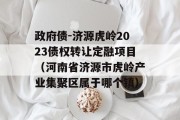 政府债-济源虎岭2023债权转让定融项目（河南省济源市虎岭产业集聚区属于哪个镇）