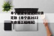 阜宁县康阜建设政府债定融（阜宁县2022年康居工程规划）