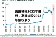 高唐城投2022年债权，高唐城投2022年债权多少