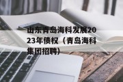 山东青岛海科发展2023年债权（青岛海科集团招聘）