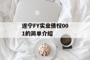 遂宁FY实业债权001的简单介绍