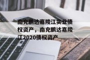 南充鹏达嘉陵江实业债权资产，南充鹏达嘉陵江2020债权资产