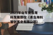 2023年山东青岛海科发展债权（青岛海科智创置业有限公司）