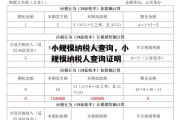 小规模纳税人查询，小规模纳税人查询证明