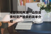 成都简阳两湖一山投资债权资产拍卖的简单介绍