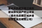 重庆市武隆区隆江城市建设债权资产转让项目（重庆市武隆区城乡建设投资集团有限公司）