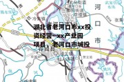 湖北省老河口市xx投资经营--xx产业园项目，老河口市城投