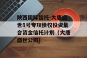 陕西国际信托-大唐盛世8号专项债权投资集合资金信托计划（大唐盛世公司）