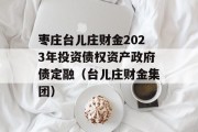 枣庄台儿庄财金2023年投资债权资产政府债定融（台儿庄财金集团）