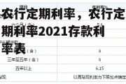 农行定期利率，农行定期利率2021存款利率表