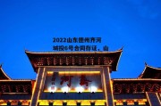 2022山东德州齐河城投6号合同存证，山东德州齐河县的大学