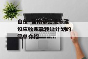 山东·莒南基础设施建设应收账款转让计划的简单介绍