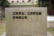 江苏开元，江苏开元医药有限公司