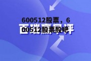 600512股票，600512股票股吧