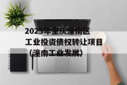 2023年重庆潼南区工业投资债权转让项目（潼南工业发展）