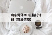 山东菏泽MD区信托计划（菏泽信贷）