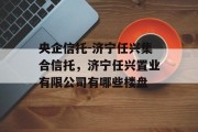 央企信托-济宁任兴集合信托，济宁任兴置业有限公司有哪些楼盘