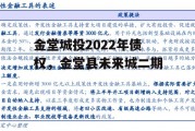 金堂城投2022年债权，金堂县未来城二期