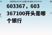 603367，603367100开头是哪个银行