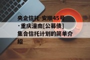 央企信托-安顺45号·重庆潼南[公募债]集合信托计划的简单介绍