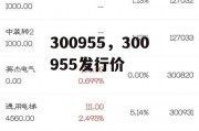 300955，300955发行价