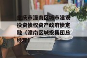 重庆市潼南区城市建设投资债权资产政府债定融（潼南区城投集团总经理）