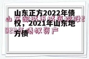 山东正方2022年债权，2021年山东地方债