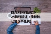 四川XSNY投资2024债权转让（债权转让协议书免费）