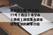 央企信‮国-托‬兴177号‮苏江‬阜宁永‮债续‬政信集合资金信托计划的简单介绍