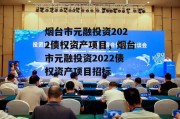 烟台市元融投资2022债权资产项目，烟台市元融投资2022债权资产项目招标