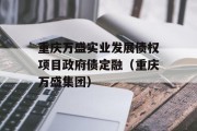 重庆万盛实业发展债权项目政府债定融（重庆万盛集团）