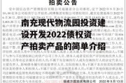 南充现代物流园投资建设开发2022债权资产拍卖产品的简单介绍