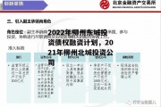 2022年柳州东城投资债权融资计划，2021年柳州北城投资公司