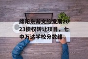 绵阳东游文旅发展2023债权转让项目，七中万达学校分数线