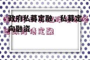 政府私募定融，私募定向融资